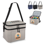 Koeltas met dubbel compartiment en korte handgrepen 12L