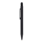 Balpen met stylus en metalen clip, blauwe inkt kleur zwart