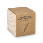 Lavendel kweekset met pot en kokossubstraat kleur naturel