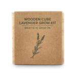 Lavendel kweekset met pot en kokossubstraat kleur naturel vierde weergave