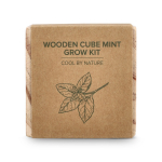 Kweekset voor munt met pot en kokossubstraat kleur naturel vierde weergave