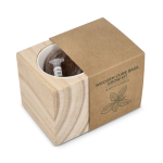 Basilicum kweekset met pot en kokossubstraat kleur naturel derde weergave