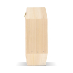 Zeshoekige bijenkast van FSC-hout voor solitaire bijen kleur naturel derde weergave