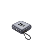 Powerbank met geïntegreerde kabels en snelladen 10.000mAh met afdrukgebied