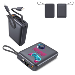 Bedrukbare powerbank met LED-scherm en snelladen 20.000mAh