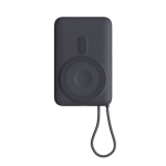 Powerbank met MagSafe voor draadloos opladen 10.000mAh kleur donkergrijs derde weergave