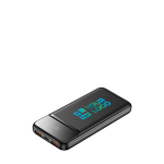 Compacte powerbank met snelladen en LED-display 10.000mAh met afdrukgebied