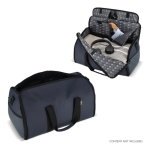 Opvouwbare reistas met kledinghoes en dubbele handgreep kleur donkerblauw tweede weergave