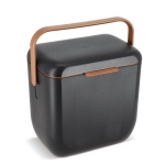 Compacte lekvrije koelbox voor drankjes en snacks 8 L kleur zwart