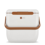 Compacte lekvrije koelbox voor drankjes en snacks 8 L kleur wit derde weergave