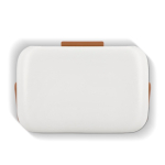 Compacte lekvrije koelbox voor drankjes en snacks 8 L kleur wit vierde weergave