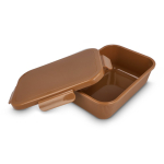 Ruime lunchbox met deksel en veilige sluiting Sagaform kleur bruin tweede weergave