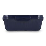 Ruime lunchbox met deksel en veilige sluiting Sagaform kleur donkerblauw derde weergave