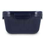 Ruime lunchbox met deksel en veilige sluiting Sagaform kleur donkerblauw vierde weergave