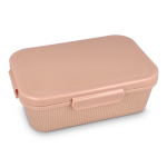 Ruime lunchbox met deksel en veilige sluiting Sagaform kleur rose paztel