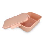 Ruime lunchbox met deksel en veilige sluiting Sagaform kleur rose paztel tweede weergave