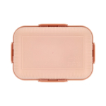 Ruime lunchbox met deksel en veilige sluiting Sagaform kleur rose paztel zesde weergave