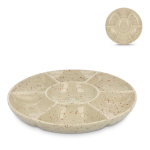 Handgemaakte keramieken schaal met spetterdesign Sagaform