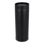 RVS thermosbeker to-go met 360° lekvrije deksel 400 ml kleur zwart