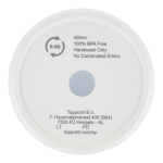 RVS thermosbeker to-go met 360° lekvrije deksel 400 ml kleur wit vijfde weergave