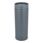 RVS thermosbeker to-go met 360° lekvrije deksel 400 ml kleur grijs
