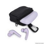 Oordopjeshoesje met karabijnhaak en ritssluiting kleur zwart vierde weergave