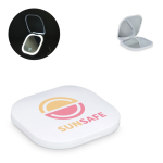 Compacte reisspiegel met oplaadbaar licht en vergroting