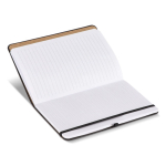 A5 PU-notitieboek met plaknotities, pagina’s met puntjes kleur zwart vijfde weergave