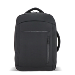 Laptoprugzak van kunstleer met trolleyband 15,6'' kleur zwart