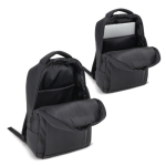Laptoprugzak van kunstleer met trolleyband 15,6'' kleur zwart vierde weergave