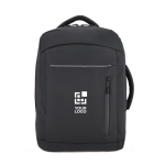 Laptoprugzak van kunstleer met trolleyband 15,6'' met afdrukgebied
