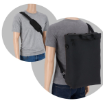 Laptoprugzak met verstelbare band als schoudertas 15,6'' kleur zwart zesde weergave