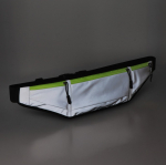 Reflecterende heuptas voor hardlopers met rits en mesh kleur grijs vijfde weergave
