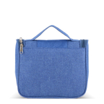 Toilettas van gerecycled plastic met binnenhaak en handvat kleur blauw vierde weergave