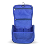 Toilettas van gerecycled plastic met binnenhaak en handvat kleur blauw vijfde weergave