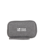 Compacte organizerhoes voor techaccessoires met afdrukgebied