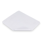 Antislip microvezeldoek voor brillen en muismat kleur wit