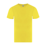 T-shirt  met korte mouwen van katoen met ronde hals 150 g/m² kleur geel  negende weergave