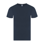 T-shirt  met korte mouwen van katoen met ronde hals 150 g/m² kleur marineblauw  negende weergave