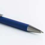 Aluminium pen met spinner en touchpunt, blauwe inkt