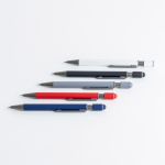 Aluminium pen met spinner en touchpunt, blauwe inkt