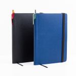 A5-notitieboek van nepleer met flexibele kaft, blanco pagina’s