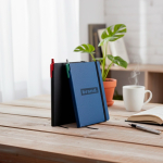 A5-notitieboek van nepleer met flexibele kaft, blanco pagina’s