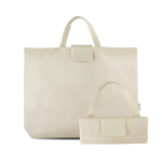 Boodschappentas van gerecycled katoen en plastic 140 g/m²