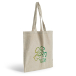 Gerecyclede katoen melange tas met lange hengsels, tot 8 kg