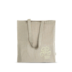 Gerecyclede katoen melange tas met lange hengsels, tot 8 kg