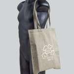 Gerecyclede katoen melange tas met lange hengsels, tot 8 kg