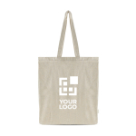 Tas van gerecycled katoen melange met hengsels 150 g/m²