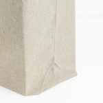 Opvouwbare katoenen tas met bodemvouw en hengsels 150 g/m²