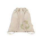 Katoenen koordrugzak, met ook gerecycled plastic 140 g/m2